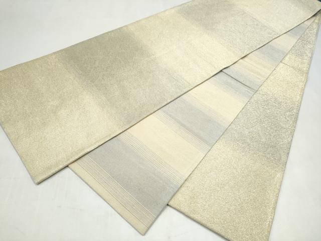 平和屋着物●両面　全通柄袋帯　立涌鳳凰文　箔燃糸織　正絹　逸品　CABM6221hy