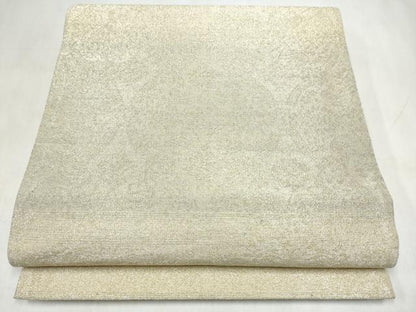 平和屋着物●両面　全通柄袋帯　立涌鳳凰文　箔燃糸織　正絹　逸品　CABM6221hy
