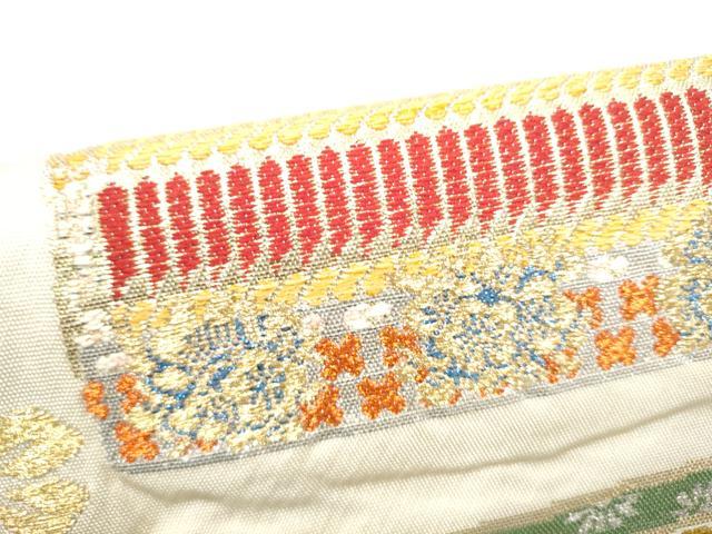 平和屋着物●六通柄　本袋帯　龍村平蔵柄　威毛錦　正絹　逸品　CABM6240hy