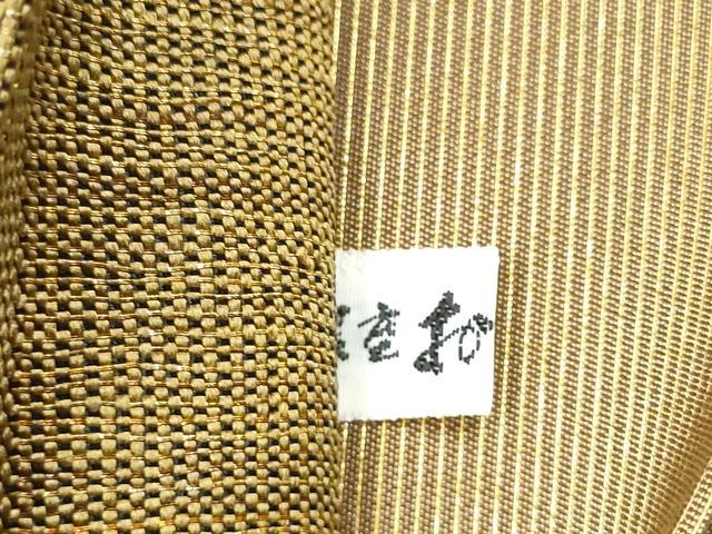 平和屋着物●太鼓柄袋帯　霞文　銀座おゝぎ屋扱い　正絹　逸品　CABM6251hy