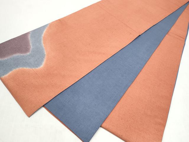 平和屋着物●中国三大刺繍　相良刺繍　総刺繍　太鼓柄袋帯　紬地　更紗花唐草文　正絹　逸品　CABM6284hy