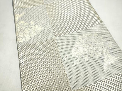 平和屋着物●全通柄袋帯　荒磯　金糸　正絹　逸品　CABM6304hy
