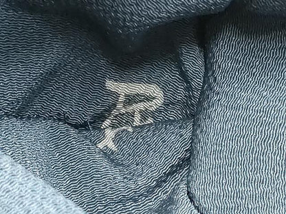 平和屋着物●全通柄　九寸名古屋帯　型染め　人物文　鬼しぼ縮緬　正絹　逸品　CABM6361hy