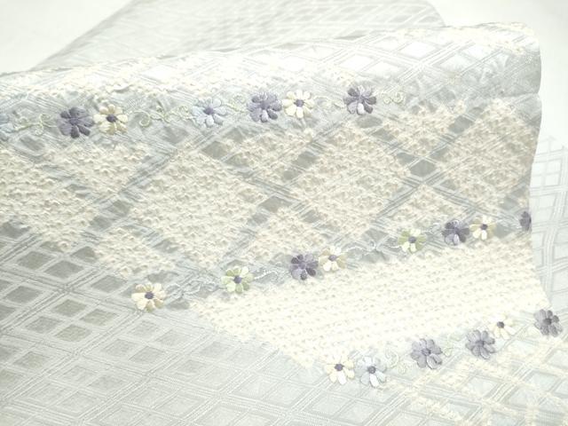 平和屋着物●九寸名古屋帯　絞り　刺繍　舞花文　正絹　逸品　CABM6378hy