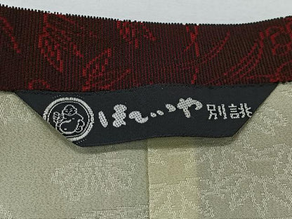 平和屋着物＃道行コート　輪奈ビロード　草花文　ロング丈　ほていや扱い　正絹　逸品　CABM6431ua
