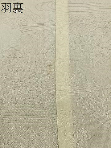 平和屋着物＃道行コート　輪奈ビロード　草花文　ロング丈　ほていや扱い　正絹　逸品　CABM6431ua