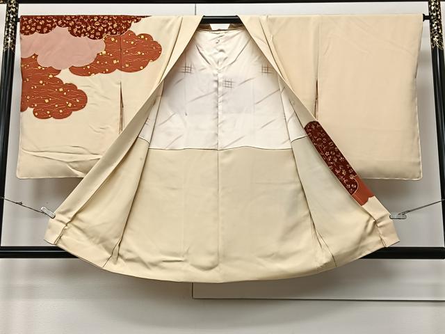 平和屋着物＃羽織　雲取り宝尽くし　金彩　正絹　逸品　未使用　CABM6445ua
