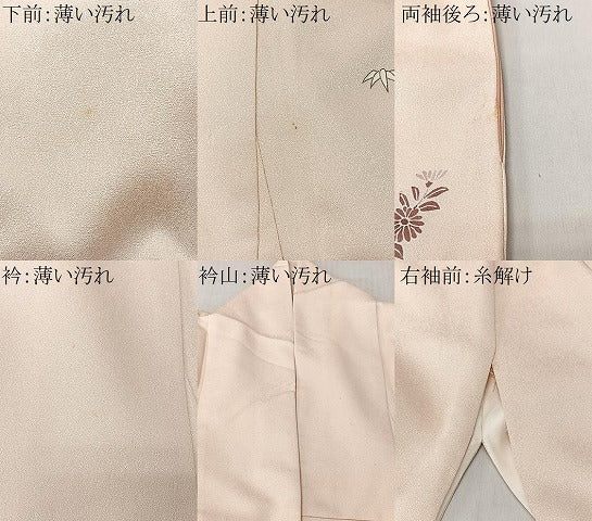 平和屋着物■訪問着　刺繍　草花文　大丸扱い　正絹　逸品　CABM6589ua
