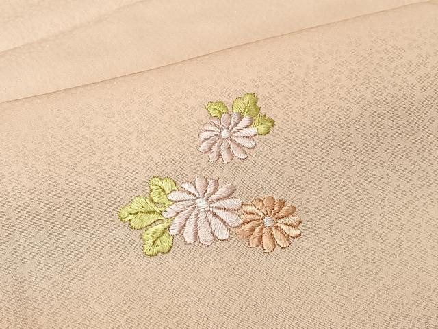 平和屋着物■色留袖訪問着　総刺繍　鏡裏花文　暈し染め　正絹　逸品　CABM6594ua