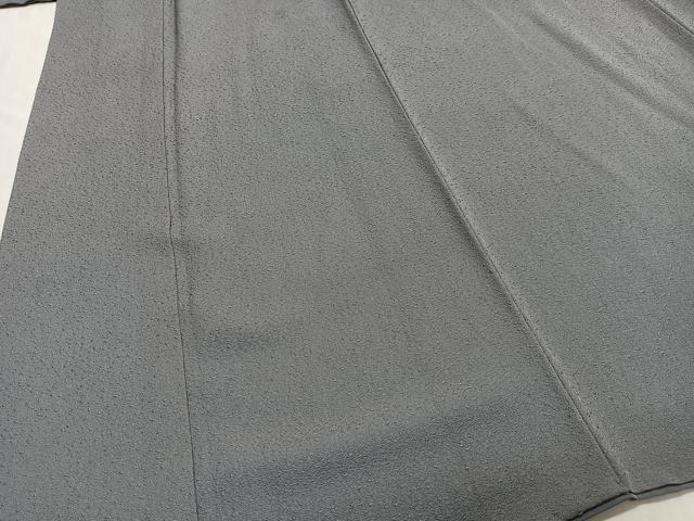 平和屋着物■上質な色無地　鼠色　正絹　逸品　CABM6614ua