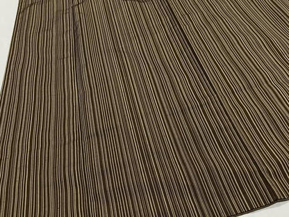 平和屋着物■上質な紬　縞　正絹　逸品　CABM6631ua