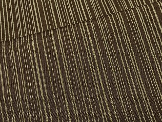 平和屋着物■上質な紬　縞　正絹　逸品　CABM6631ua