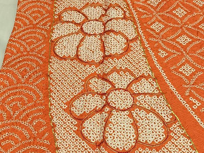 平和屋着物■豪華振袖　駒刺繍　絞り　束ね熨斗花文　正絹　逸品　CABM6633ua