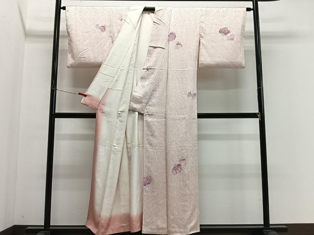 平和屋着物■上質な小紋　舞花文　正絹　逸品　CABM6635ua