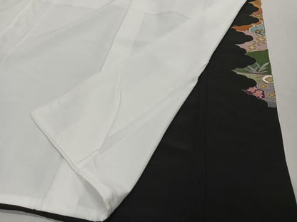 平和屋着物■豪華黒留袖　作家物　駒刺繍　流水鴛鴦文　金彩　正絹　逸品　未使用　CABM6643ua