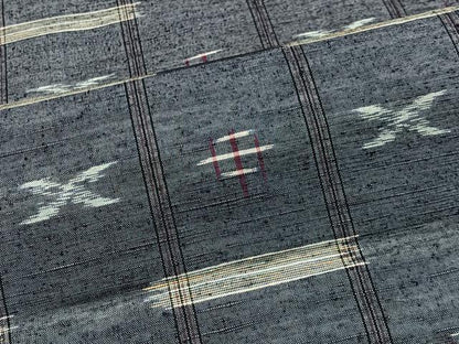 平和屋着物■上質な紬　抽象文様　正絹　逸品　未使用　CABM6647ua