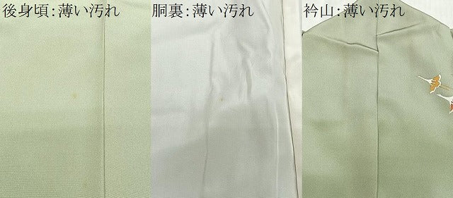 平和屋着物■訪問着　駒刺繍　飛鳥文　暈し染め　金彩　正絹　逸品　CABM6662ua