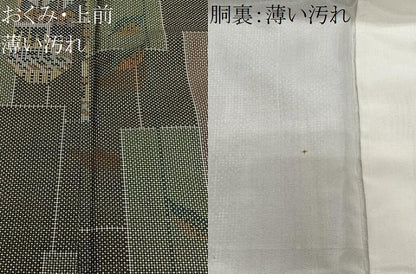 平和屋着物■本場大島紬　7マルキ　幾何学文　正絹　逸品　CABM6665ua