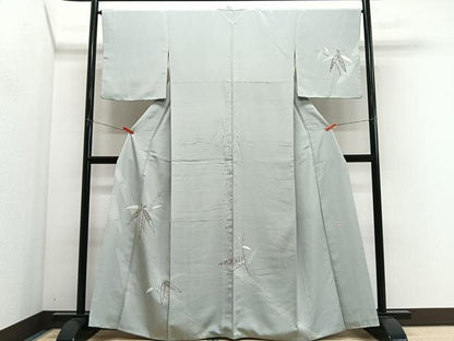 平和屋着物■訪問着　作家物　枝葉文　正絹　逸品　CABM6682ua