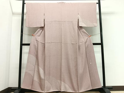 平和屋着物■訪問着　伝統加賀染　作家物　青海波　正絹　逸品　CABM6685ua