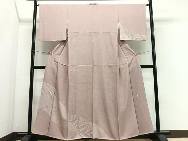 平和屋着物■訪問着　伝統加賀染　作家物　青海波　正絹　逸品　CABM6685ua