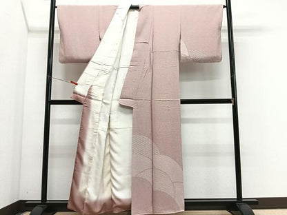 平和屋着物■訪問着　伝統加賀染　作家物　青海波　正絹　逸品　CABM6685ua