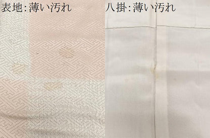 平和屋着物■上質な小紋　絞り　市松草花文　金彩　正絹　逸品　CABM6686ua