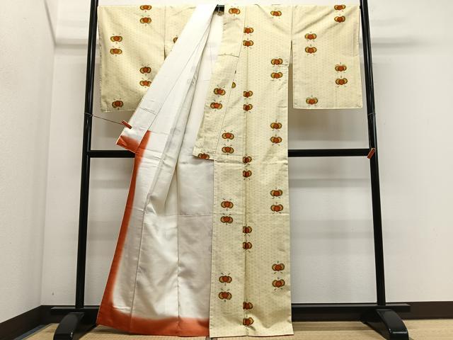 平和屋着物■上質な紬　舞花文　正絹　逸品　CABM6696ua