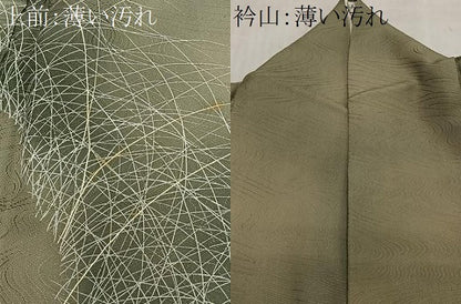 平和屋着物■訪問着　芝草文　暈し染め　正絹　逸品　CABM6724ua
