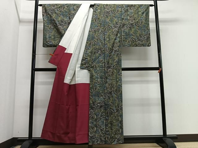 平和屋着物■本場大島紬　7マルキ　風景文　正絹　逸品　CABM6756ua