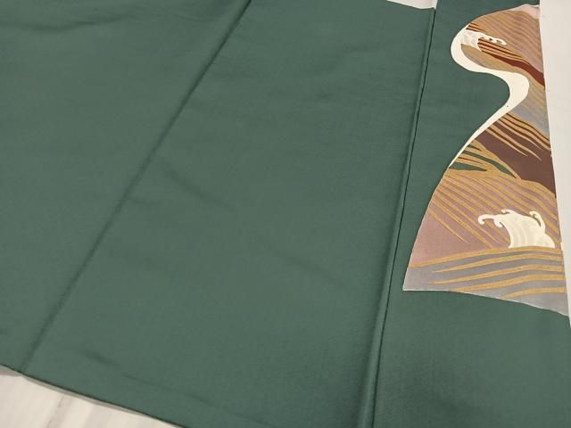 平和屋着物■豪華色留袖　立波文　金彩　正絹　逸品　CABM6763ua