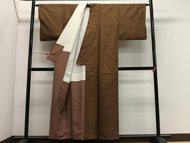 平和屋着物■上質な紬　霞文　正絹　逸品　CABM6786ua