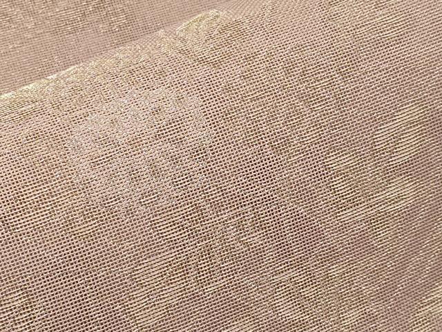 平和屋着物＊夏物　六通柄袋帯　流水草花文　金銀糸　正絹　逸品　CABM6839tx
