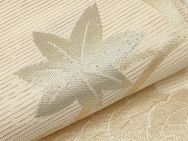 平和屋着物＊夏物　六通柄袋帯　竜田川　金糸　正絹　逸品　CABM6842tx