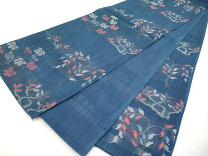 平和屋着物＊夏物　六通柄　京袋帯　枝花文　正絹　逸品　CABM6961tx