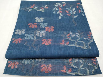 平和屋着物＊夏物　六通柄　京袋帯　枝花文　正絹　逸品　CABM6961tx