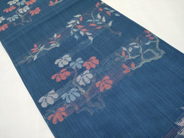 平和屋着物＊夏物　六通柄　京袋帯　枝花文　正絹　逸品　CABM6961tx