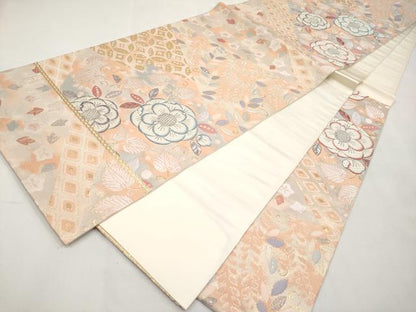 平和屋本店▼六通柄袋帯　しよう美　辻が花　九百錦24金箔　正絹　逸品　未使用　CABM6994tx