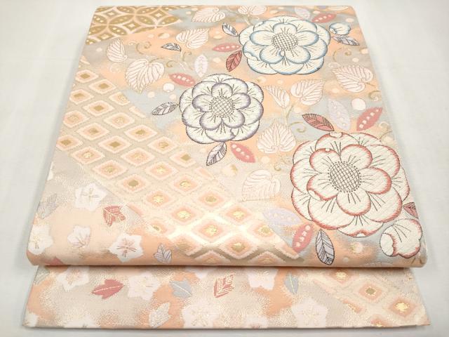 平和屋本店▼六通柄袋帯　しよう美　辻が花　九百錦24金箔　正絹　逸品　未使用　CABM6994tx