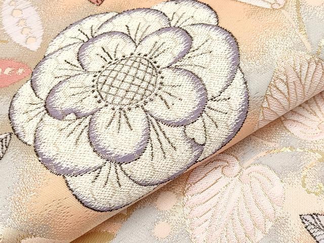 平和屋本店▼六通柄袋帯　しよう美　辻が花　九百錦24金箔　正絹　逸品　未使用　CABM6994tx