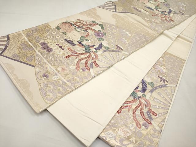 平和屋本店▼六通柄袋帯　唐織　瑞祥錦　純金二重箔　正絹　逸品　CABM7021tx