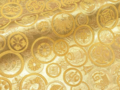 平和屋本店▼六通柄袋帯　阡弐百　宝尽し　本金箔　正絹　逸品　CABM7049tx