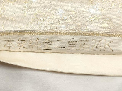 平和屋本店▼六通柄　本袋帯　正倉院　純金二重箔24K　正絹　逸品　CABM7058tx