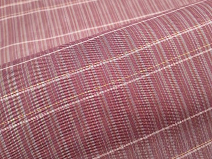 平和屋着物＊夏物　お召　紗　格子文　正絹　逸品　CABM7307th
