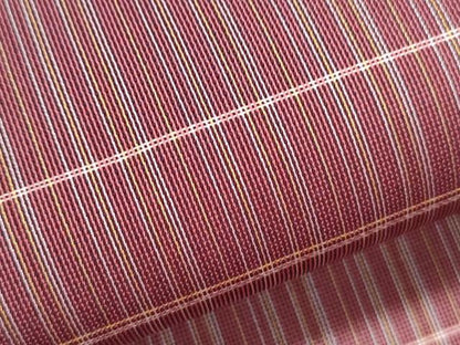 平和屋着物＊夏物　お召　紗　格子文　正絹　逸品　CABM7307th