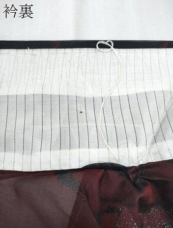 平和屋着物＊夏物　小紋　紗　流水文　黒地　銀糸　正絹　逸品　CABM7309th