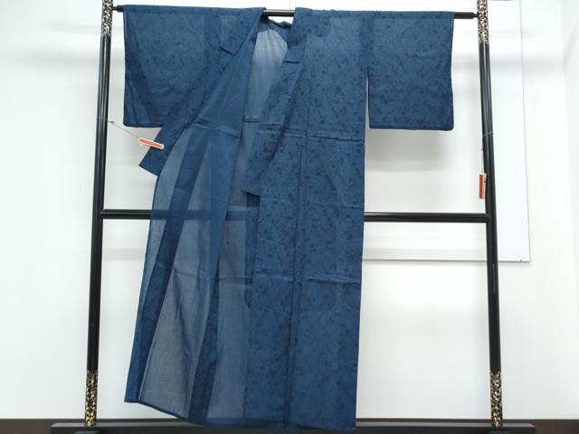 平和屋着物＊夏物　小紋　紗　吉祥文　CABM7311th