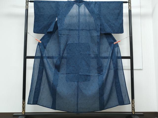 平和屋着物＊夏物　小紋　紗　吉祥文　CABM7311th