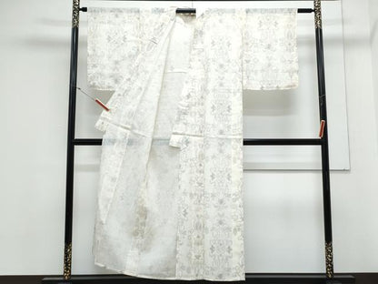 平和屋着物＊夏物　紗紬　吉祥文　正絹　逸品　CABM7313th