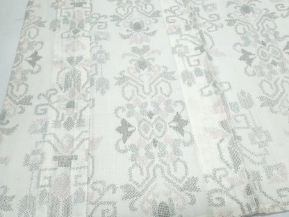平和屋着物＊夏物　紗紬　吉祥文　正絹　逸品　CABM7313th